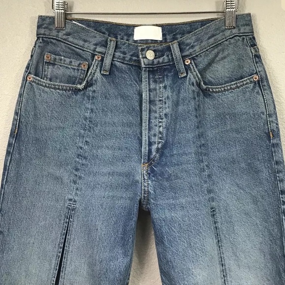 Boyish Quincy High Waist Straight Crop Split Jeans - Picture 7 of 7